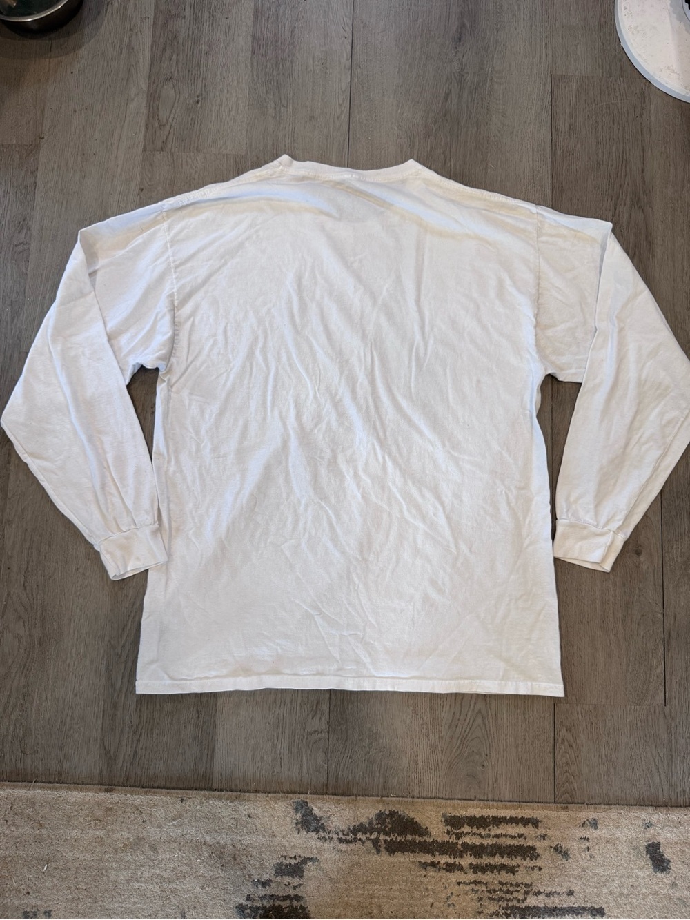 Brittany Spears White Cotton Long Sleeve Graphic Shirt Size XL Y2K 2000s Music - Picture 4 of 4
